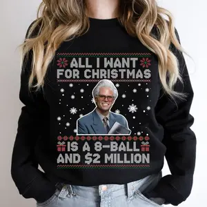 Baby Billy 8 Ball and 2 Million Dollars Ugly Christmas T-Shirt, The Righteous Gemstones, Misbehavin Tour Sweatshirt, Graphic Tee, Casual Style