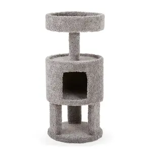 EveryYay Lookout Loft 3-level Cat Tree with Condo for Large Cats