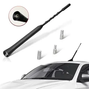 Universal roof radio antenna, car radio signal amplification antenna, black high-performance antenna pole, black roof antenna pole, antenna top cover, stereo radio installed on the roof, car exterior accessories