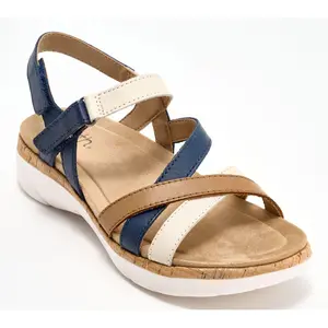 Earth Leather Adjustable Sport Sandals - Rosie