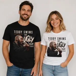 Teddy Swims Live In Concert The Ugly Tour 2026 Unisex T-Shirt – Pop R&B Graphic Tee
