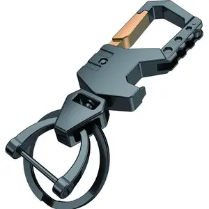 Heavy-Duty Keychain with (1 key ring and 1 D-ring), Bottle Opener, Carabiner Car Keychains
