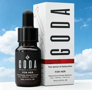 GODA Original Pheromones Perfume for Women, Long Lasting Elegant Feminine Fragrance with Jasmine & Rose Scent, Vegan Cruelty-Free Portable Ladies Perfume 15ml / 0.50 fl oz