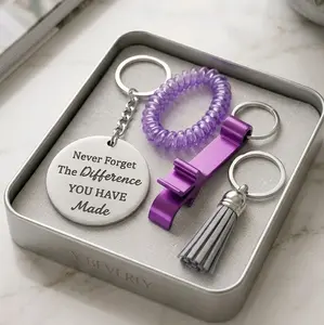 Purple Keychain Set
