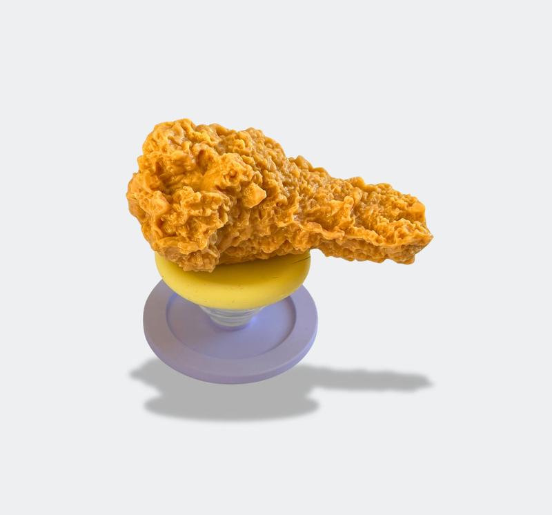 Fried Chicken Magmatic PopSockets Grip – Yellow & Purple Expanding Phone Stand