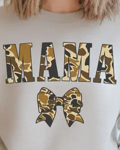 Camo Coquette Mama Unisex NuBlend Crew Sweatshirt Mama Life