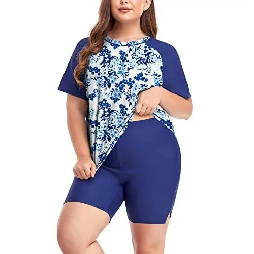 Set (Shirt & Shorts), Floral White