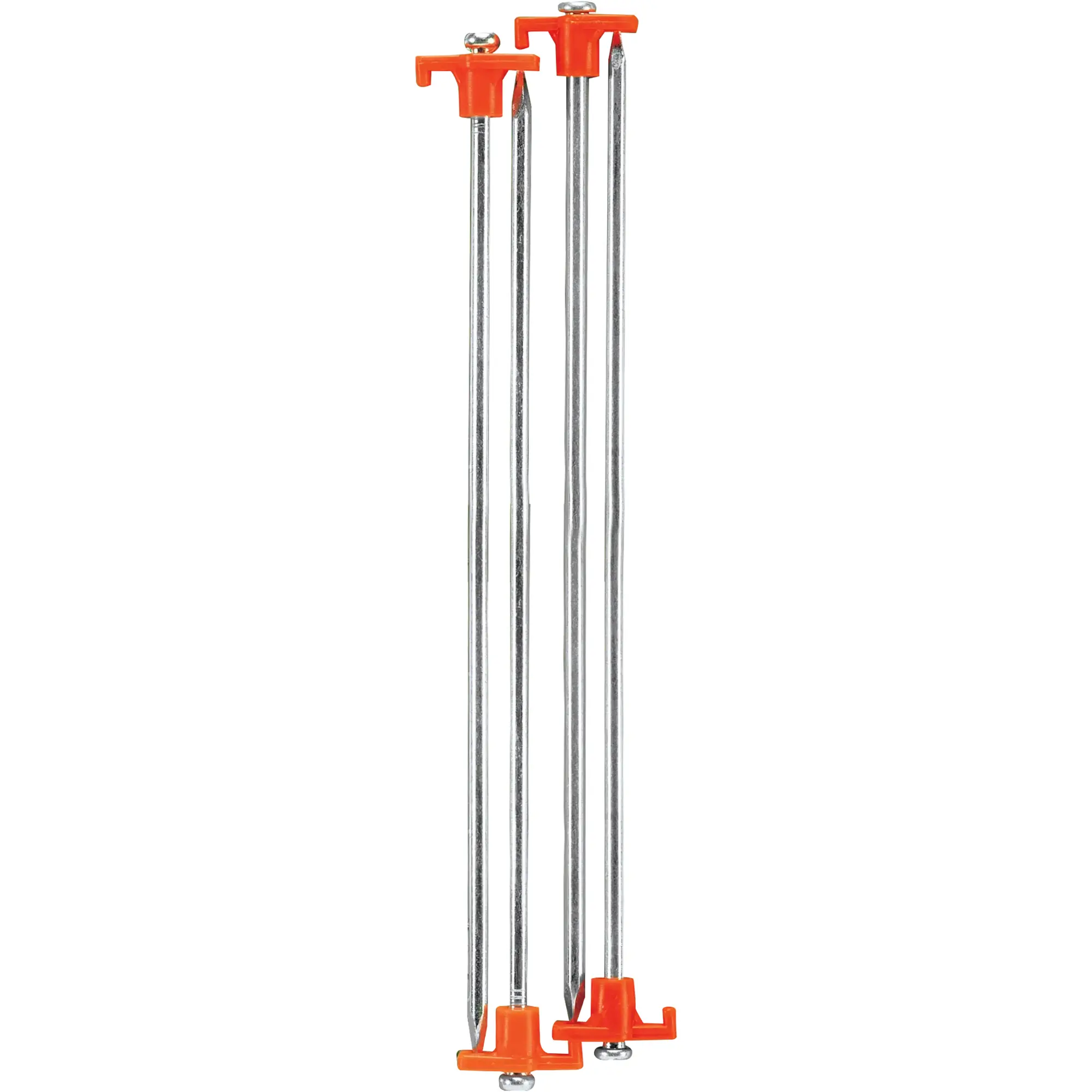 Coghlan's Plated Steel 15" Nail Pegs, 4-Pack for Securing Tents, Camping & Hiking Tent Accessories, Multiple Points