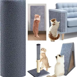 DIY Climbing Cat Scratcher Mat, 1 Count Trimmable Self Adhesive Cat Scratching Pad, Cat Scratching Protector Board for Couch Furniture Wall Corner