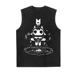 Helldivers II Vintage Tank 90s Graphic Sleeveless Tank Tops Men Vest Streetwear Outfits Men Vacation Outfits Sleeveless Shirt