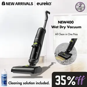 Eureka NEW400 Cordless Wet-Dry Hard Floor Cleaner - 2-in-1 Cordless Vacuum Mop, Self-Propelled, Self-Cleaning, Multi-Surface, Sticky Mess Cleaning, Durable Household Vacuum & Floor Care Appliance, DealsForYouDays