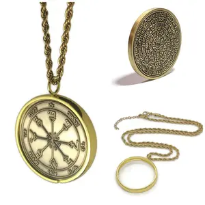 Fourth Pentacle of the Sun Necklace - Clarity & Healing Talisman Pendant with 72 Names of God