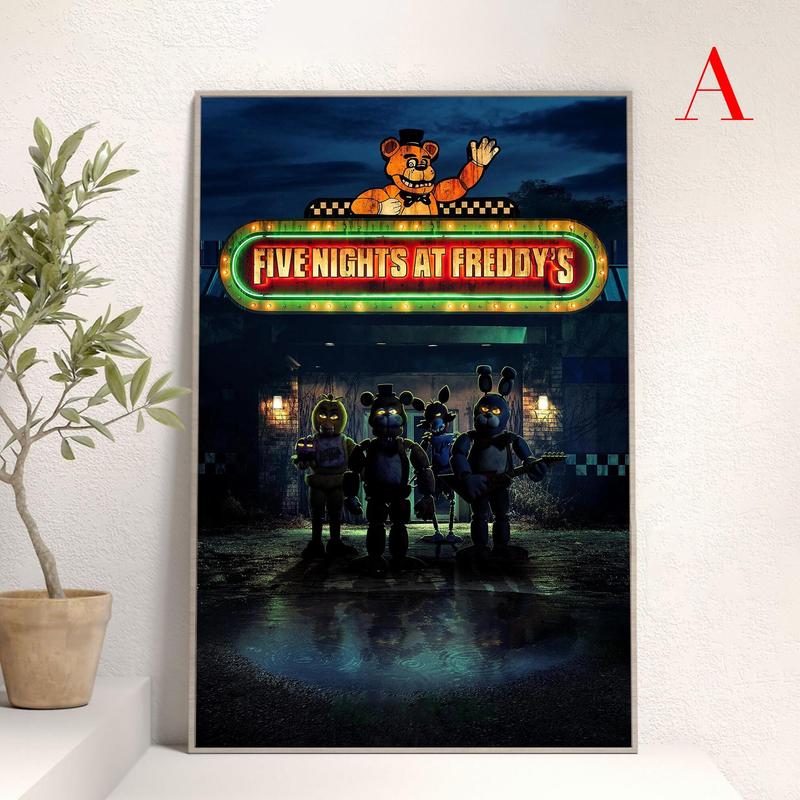 Five Nights At Freddy'S Movie Poster Wall Art Living Room Decoration Perfect Gift