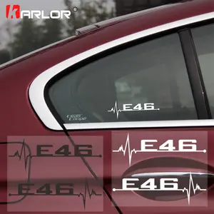New 2026 2pcs/lot For BMW E46 E90 E60 E39 E36 E28 E30 E34 E61 E62 E91 E92 Car Accessories Car Personality Window Door Stickers And Decals car decor accessories