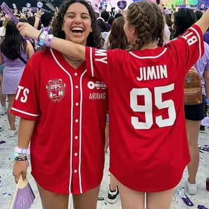 [Baseball Jersey] Custom Bangtan Members Baseball Jersey, Arirang World Tour 2026 Merch Shirt, Kpop Gift for Army, Football Jersey Gift Fans, Custom Kpop Jersey