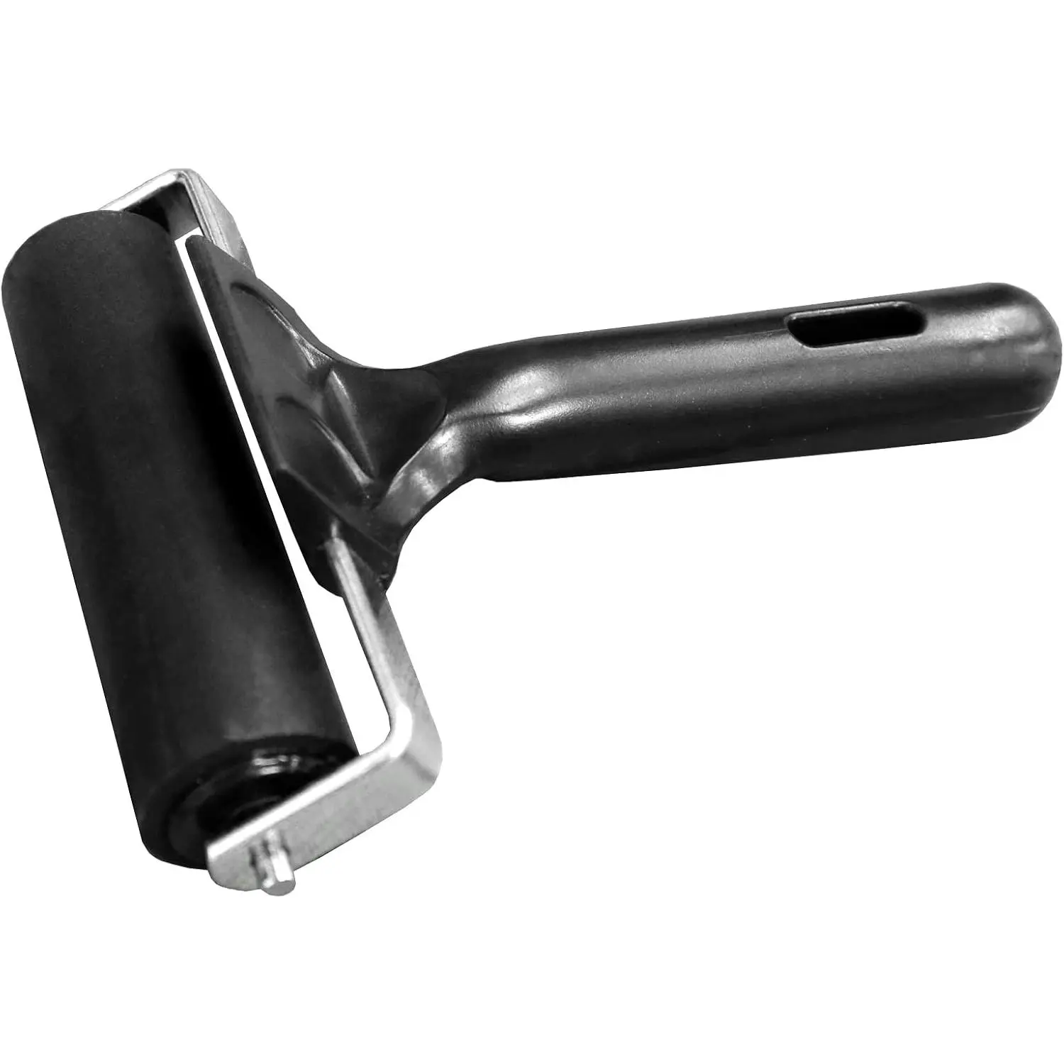 Rubber Roller for Flooring Installation 4 inch Rubber Brayer Glue Roller for Boat Flooring Install Printmaking Painting Stamping Wallpaper Gluing Application