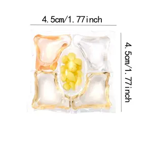 New5 in 1 Laundry Beads 50pcs 100pcs Scent Booster Laundry Pods Long Lasting Fresh Scent Laundry Balls Detergent Champagne Freesia Fragrant Version 500G Boxed 1000g Barrel