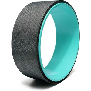 Yoga Wheel for Back Pain Relief, Back Roller Wheel with Extra Cushion, Wider & Thickest Foam, Stretches and Strengthens Core Muscles