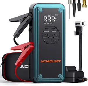 ACMOUNT Portable Car Jump Starter with Air Compressor, 12V Battery Booster & 150PSI Tire Inflator for Cars & SUVs, Outdoor Emergency Power Pack for Road Trips, Camping & Father’s Day Gift