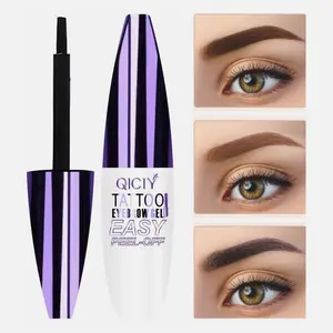 QICIY Peel-Off Eyebrow Gel Natural Semi-Permanent Brow Tint for Easy Application and Removal Enhances Brow Definition