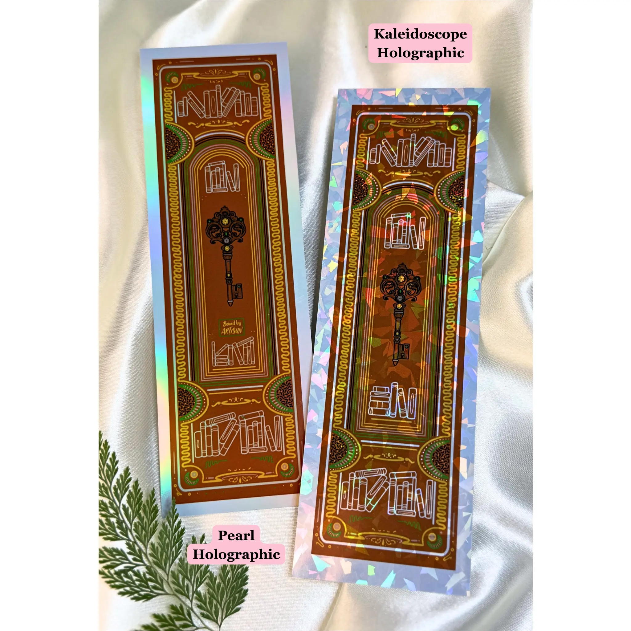 Cinnamon Brown Holographic Bookmark
