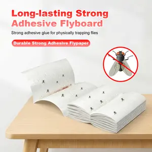 30/60pc Heavy-Duty Sticky Fly Traps – Extra Strong Adhesive Fly Paper for Flies, Mosquitoes & Flying Insects, Eco-Friendly Indoor & Outdoor Pest Control