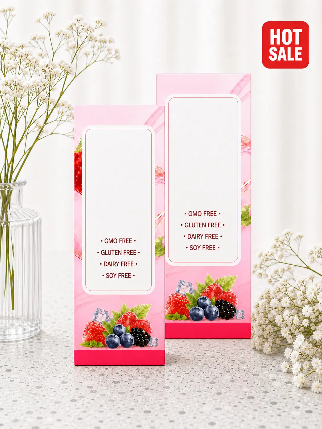 Decorative Home Scent Stick Set, Natural Herbal‑Fruit Fragrance, Mullein Mint & Strawberry Scent, Long‑Lasting Ambient Aroma for Indoor Tabletop Home Decoration