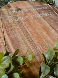 Personalized Dry Erase Tracing Board