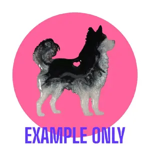 Customizable Resin Husky keychain/3D Magnet - All Proceeds donated to surgery !