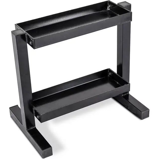 Barbell Kettlebell Rack - Versatile Storage Solution for Kettlebells and Barbells, Ideal for Home or Commercial Use