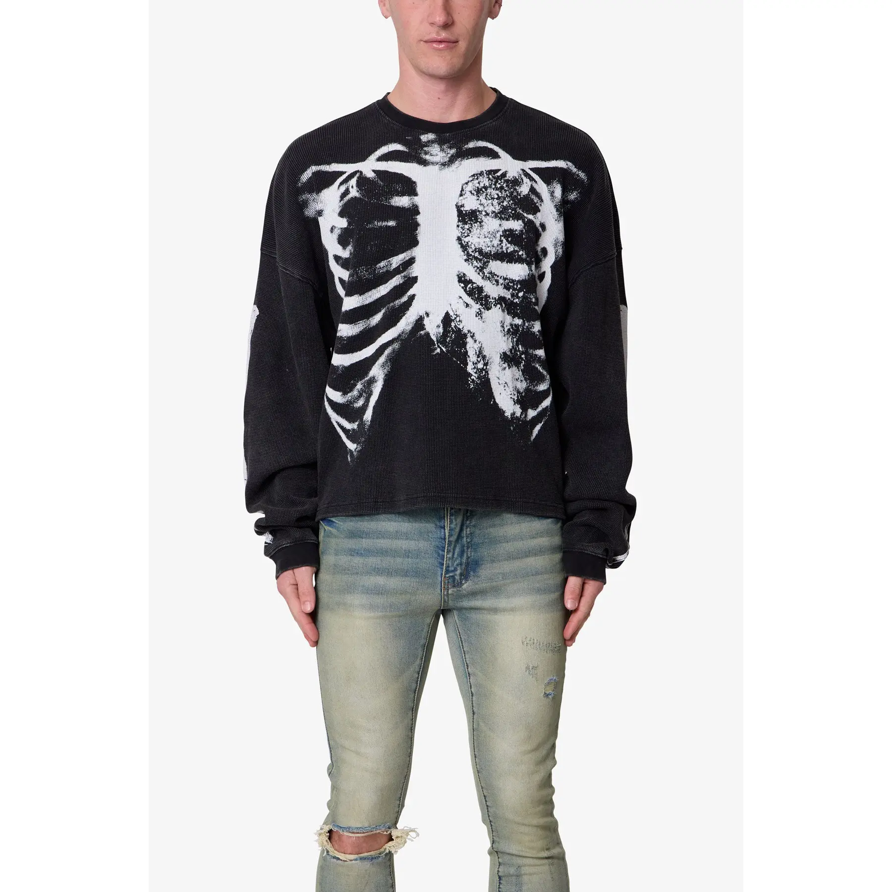 mnml X-Ray Thermal L/S Tee - Black