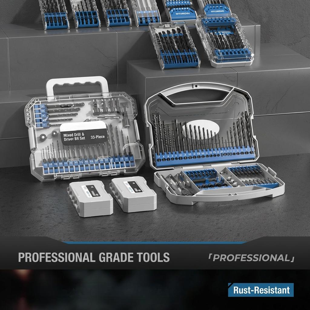 19 PCS Industrial Grade Premium HSS Twist Drill Bit Set, 1-10mm 0.5mm Increment Full Size High Precision Drill Bits for Metal Steel Wood, Professional Power Tool Kit with Storage Case