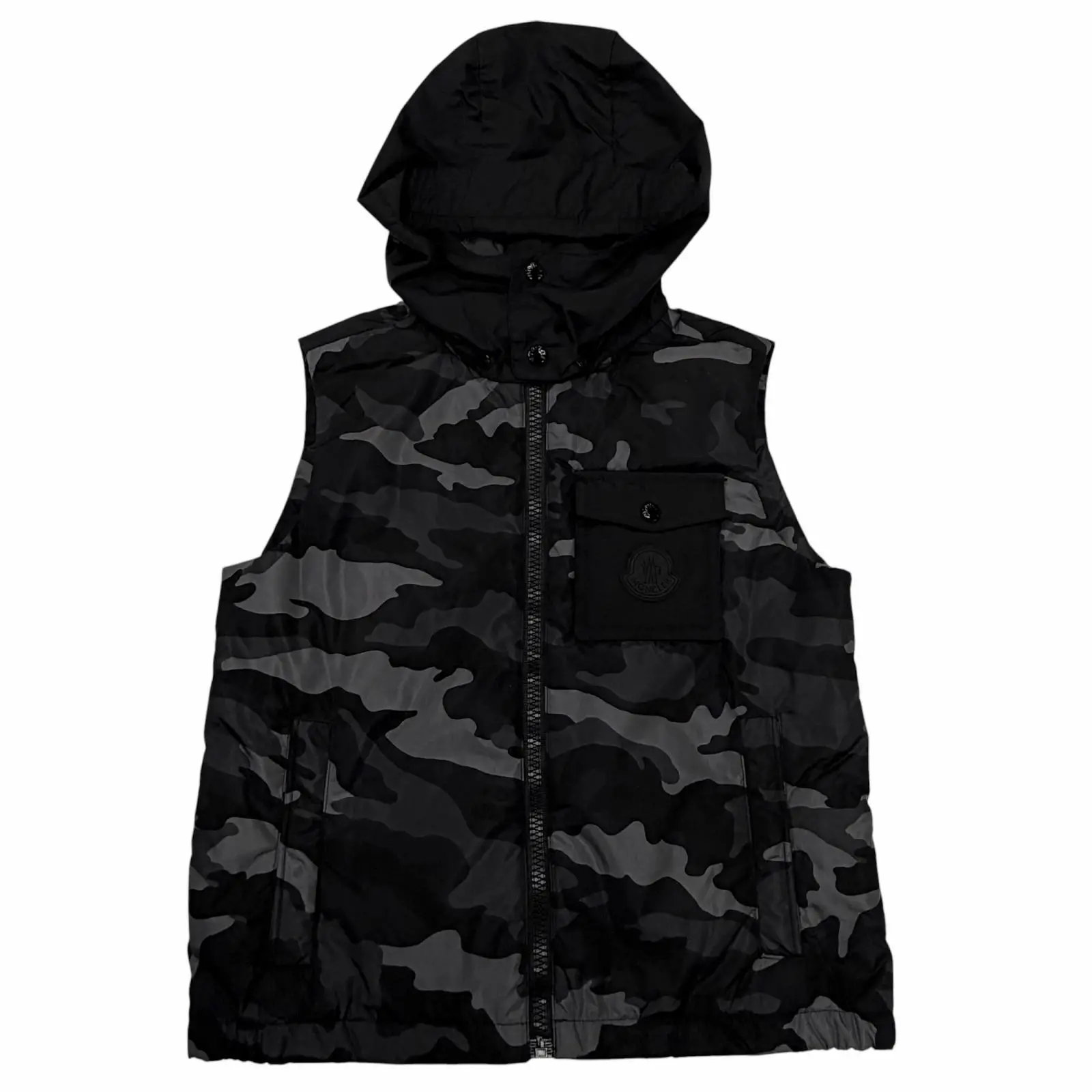 Pre-owned MONCLER Nylon Small Leather Goods DRUMS GILET kids down vest