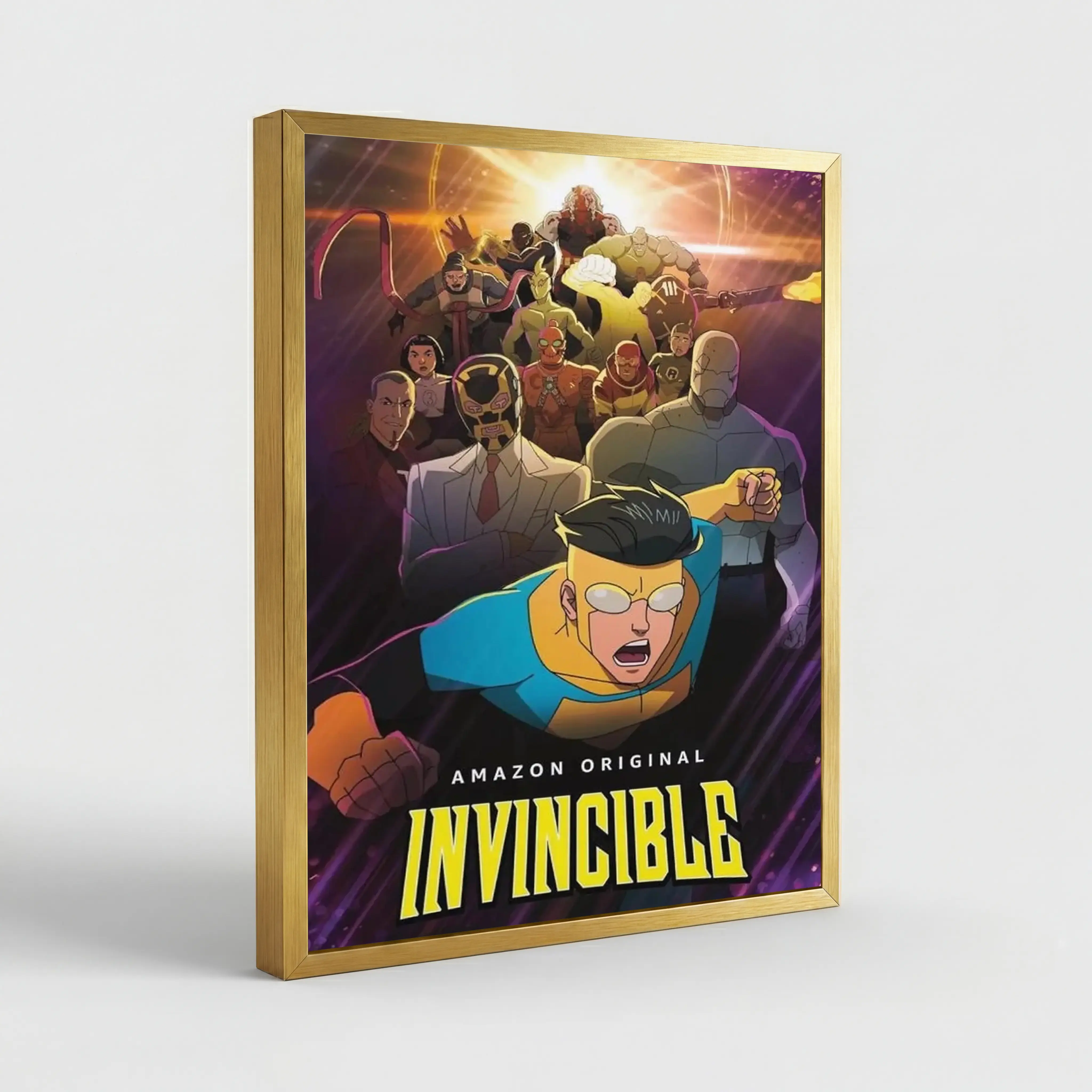 Style-9 Golden Metal Frame