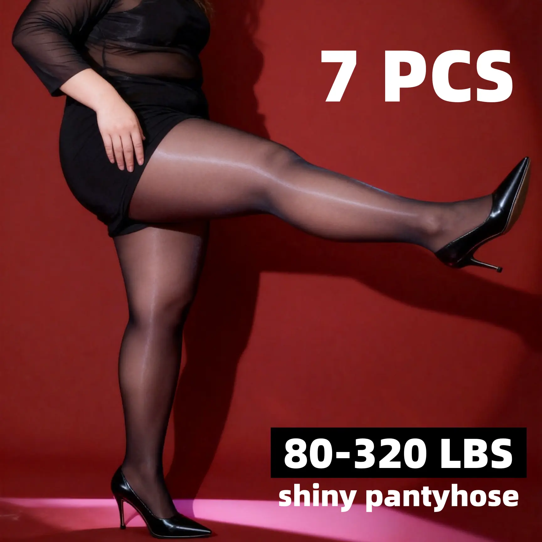 7 Pairs of shiny pantyhose lady sexy Stockings for Women - Anti-Hook, Spring & Summer Styles,Large Sizes brown tights women pantyhose Black Casual Womenswear tights Minimalist Comfort Basic tights rainbow fishnets shimmer  tights mock silk stocking