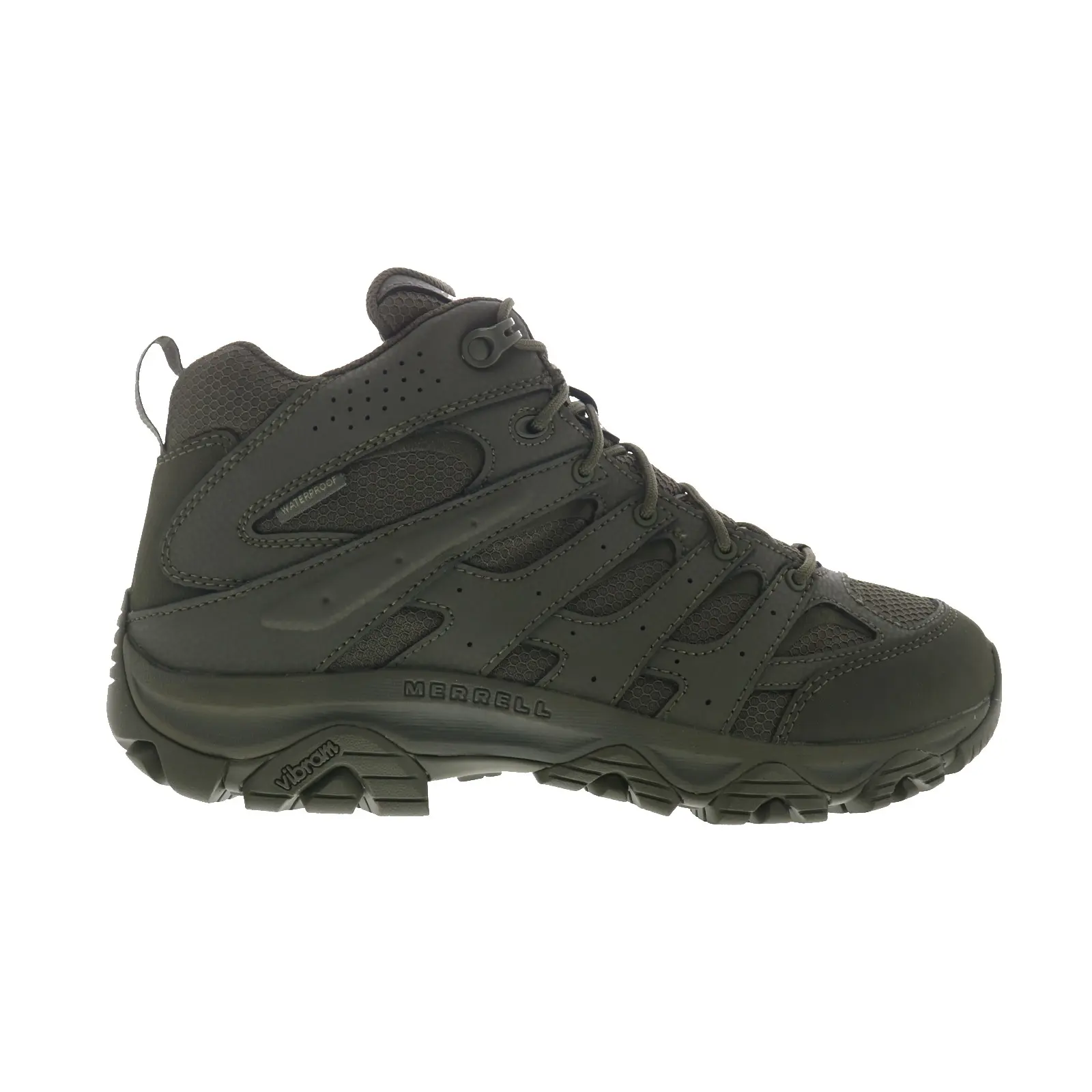 Merrell Moab 3 Mid Tactical WP J004113 Mens Green Leather Tactical Boots