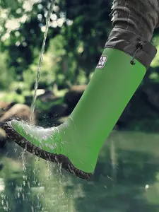 Unisex Anti-Slip Comfortable Long Rain Boots, Fashion Durable Design for All Seasons, Outdoor Activities, Mud Boots, Multiple Colors Available