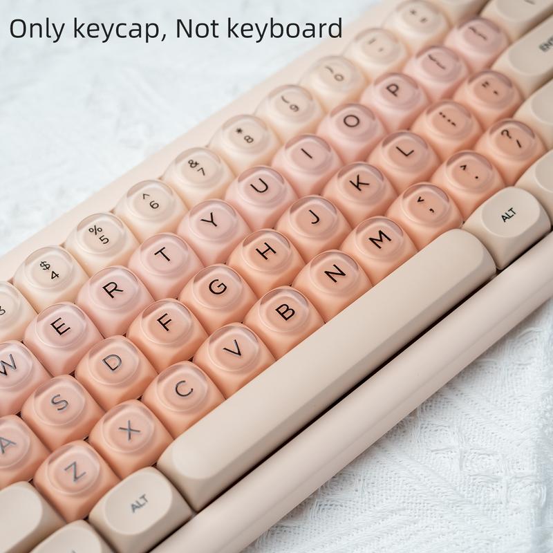 Liquid Foundation Key Cap, MOA Height, Matte Feel, PBT+PC, Cute Ball Hat, Compatible with 6.25U Space 61 64 68 75 81 87 98 99 100 104, for Wireless Creamy Keyboard