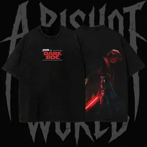 Vintage Join The Dark Side The Chosen One Graphic Cotton Shirt, Retro Fallen Space Warrior Lord Anakin T-Shirt Sweatshirt Hoodie, Darth Red Beam Sign Galaxy Villain Unisex Sci-Fi Gift Shirt, Galactic War Fan Shirt