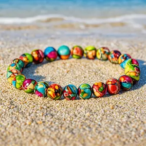 Green Sea Sediment Jasper Bracelet - 10mm Natural Gemstone Beads Bracelet - Handmade Healing Jewelry - Stylish & Meaningful Gift Idea Beaded Jewellery