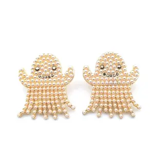 Lovely Ghost Earring Stud, Cute Ghost Skull Earrings, Alloy Earrings, Ghost Dangle Earrings, Xmas Gift