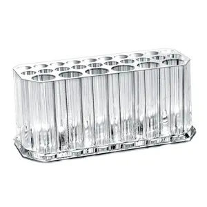 Clear Acrylic Makeup Eyeliner Lip Liner Holder Organizer, 26 Spaces