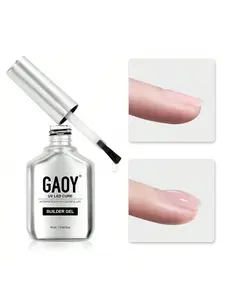 GAOY Clear Builder Gel, 16ml Nail Strengthener In A Bottle, Nail Extension Hard Gel, Soak Off Long Lasting UV Gel