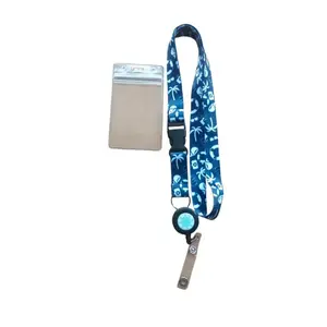Waterproof Lanyard with ID Badge Reel Holder, Cruise Lanyards, Detachable Buckle for Ship Keys, Cruise Essential Accessory, Must-Have Travel Gear