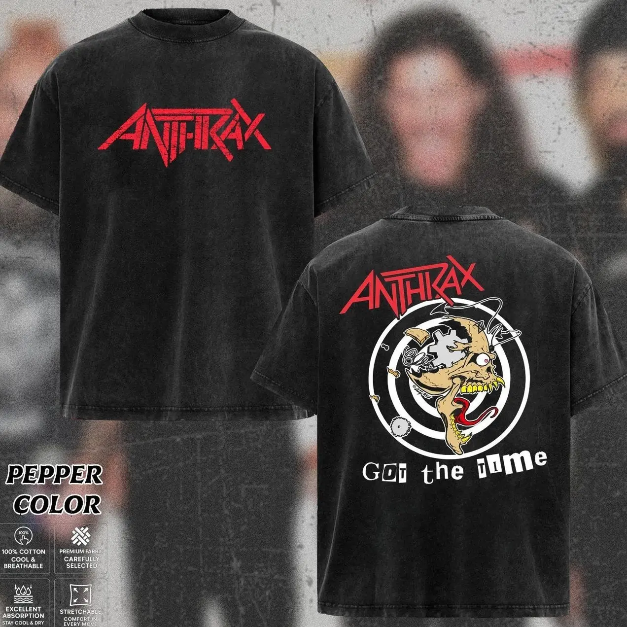 East Coast Anthrax Thrash Fandom T-Shirt Collection, Old School Metal Graphic Tee, Skull Heavy Metal Shirt, Distressed 80s Speed Metal Graphic T-Shirt, Distressed 80s Speed Metal Graphic T-Shirt, Gift for Men & Women. WZO
