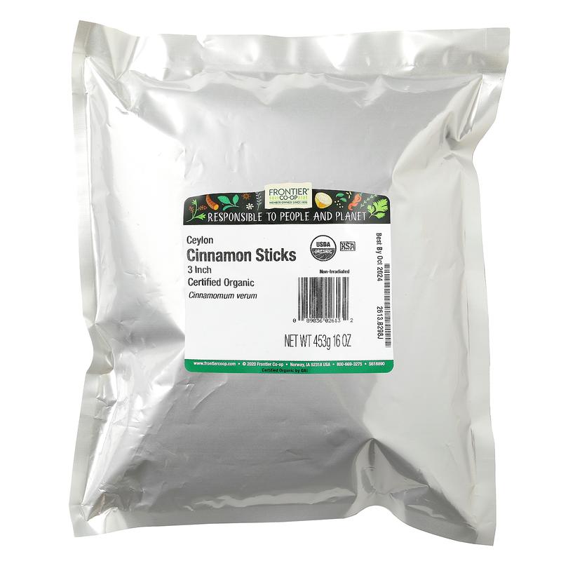 Frontier Co-op Organic 3" Ceylon Cinnamon Sticks, 16 oz (453 g)