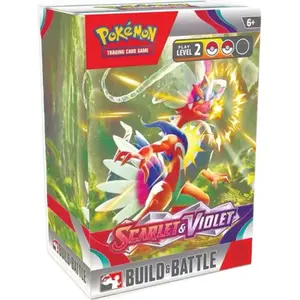 Scarlet and Violet Base Set Build and Battle Box Factory Sealed Collectible Booster Packs Collectible Cards