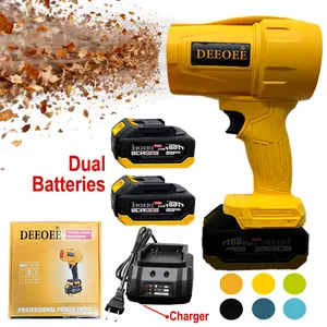 Cordless Leaf Blower Portable Dust Cleaner Handheld Lightweight Blowers Speed for Patio Cleaning, Drying,Camping Gifts 2 Batteries