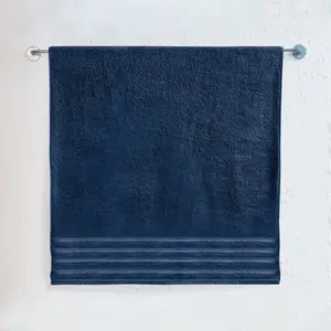 Mocassi 1-Piece Premium Turkish Cotton 4 Lines Stripe Jumbo Towel, 35x 70 inch