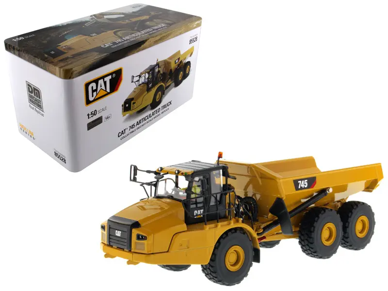 CAT Caterpillar 745 Articulated Dump Truck with Removable Operator "High Line" Series 1/50 Model by Diecast Masters